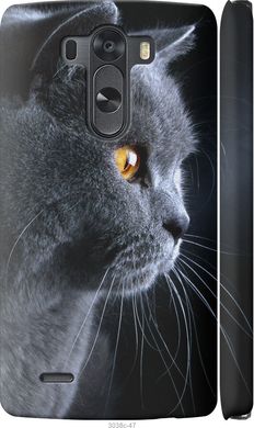 Чехол на LG G3 dual D856 Красивый кот "3038c-56-7105"