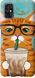 Чехол на ZTE Blade V2020 Smart Зеленоглазый кот в очках "4054u-2458-7105"