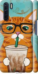 Чехол на Oppo A91 Зеленоглазый кот в очках "4054c-1884-7105"