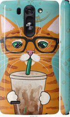 Чехол на LG G3s D724 Зеленоглазый кот в очках "4054c-93-7105"