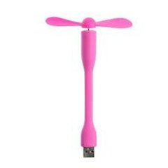 Портативный гибкий USB вентилятор UTM Розовый