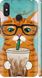 Чехол на Xiaomi Mi Max 3 Зеленоглазый кот в очках "4054c-1534-7105"