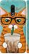 Чехол на Meizu 16 Plus Зеленоглазый кот в очках "4054c-1566-7105"