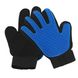 Перчатка для вычесывания шерсти True Touch UTM Черно-синяя
