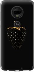 Чехол на Motorola Moto G7 Черная клубника "3585u-1614-7105"