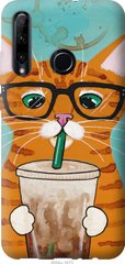 Чехол на Huawei Honor 10i Зеленоглазый кот в очках "4054u-1673-7105"
