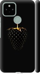Чехол на Pixel 5 Черная клубника "3585c-2044-7105"