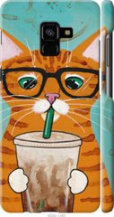 Чехол на Samsung Galaxy A8 Plus 2018 A730F Зеленоглазый кот в очках "4054c-1345-7105"