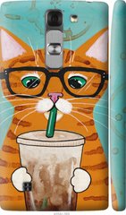 Чехол на LG G4c H522y Зеленоглазый кот в очках "4054c-389-7105"