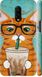 Чехол на OnePlus 6T Зеленоглазый кот в очках "4054c-1587-7105"