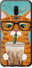 Чехол на Meizu 16 Зеленоглазый кот в очках "4054u-1739-7105"