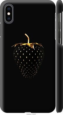 Чехол на Apple iPhone XS Max Черная клубника "3585c-1557-7105"