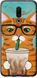 Чехол на Meizu 16 Зеленоглазый кот в очках "4054u-1739-7105"