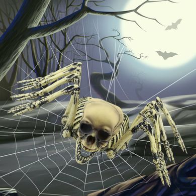 Игрушка подвесная "Паук-скелет"