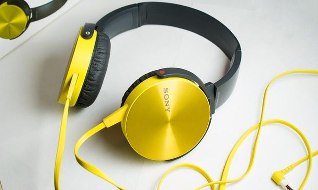 Наушники Sony MDR-XB450AP Yellow