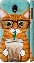 Чехол на Samsung Galaxy J7 J730 (2017) Зеленоглазый кот в очках "4054c-786-7105"