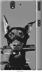 Чехол на Sony Xperia Z C6602 Доберман "2745c-40-7105"