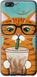 Чехол на OnePlus 5 Зеленоглазый кот в очках "4054u-969-7105"
