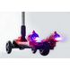 Детский самокат UTM с турбиной, светящимися колесами, музыкой и Bluetooth Red