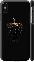 Чехол на Apple iPhone XS Черная клубника "3585c-1583-7105"
