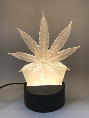 3D светильник-ночник Марихуана UTM