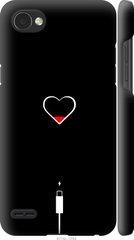 Чехол на LG Q6 Подзарядка сердца "4274c-1094-7105"