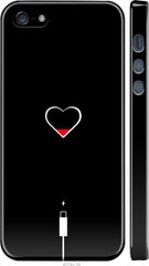 Чехол на Apple iPhone 5 Подзарядка сердца "4274c-18-7105"