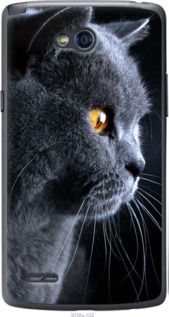 Чехол на LG L80 Dual D380 Красивый кот "3038u-332-7105"