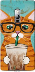 Чехол на OnePlus 2 Зеленоглазый кот в очках "4054u-386-7105"