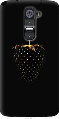 Чехол на LG G2 Черная клубника "3585u-37-7105"