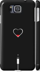 Чехол на Samsung Galaxy Alpha G850F Подзарядка сердца "4274c-65-7105"