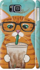 Чехол на Samsung Galaxy Alpha G850F Зеленоглазый кот в очках "4054c-65-7105"