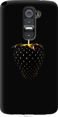 Чехол на LG G2 Черная клубника "3585u-37-7105"