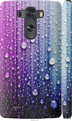 Чехол на LG G3 dual D856 Капли воды "3351c-56-7105"