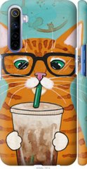 Чехол на Realme 6 Зеленоглазый кот в очках "4054c-1913-7105"