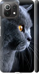 Чехол на Xiaomi Mi 11 Lite Красивый кот "3038c-2281-7105"