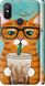 Чехол на Xiaomi Mi A2 Зеленоглазый кот в очках "4054c-1481-7105"