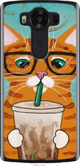 Чехол на LG V10 H962 Зеленоглазый кот в очках "4054u-370-7105"