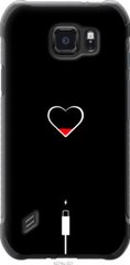 Чехол на Samsung Galaxy S6 active G890 Подзарядка сердца "4274u-331-7105"
