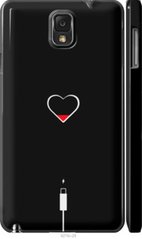 Чехол на Samsung Galaxy Note 3 N9000 Подзарядка сердца "4274c-29-7105"