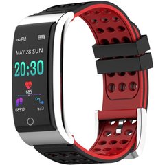 Фитнес браслет Smart Band E08 Тонометр + ЭКГ + PPG Черно-красный