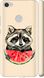 Чехол на Xiaomi Redmi Note 5A Prime Енотик с арбузом "4605c-1063-7105"