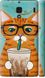 Чехол на Xiaomi Redmi 1s Зеленоглазый кот в очках "4054u-279-7105"