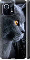 Чехол на Xiaomi Mi 11 Красивый кот "3038c-2253-7105"
