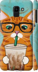 Чехол на Samsung Galaxy J6 2018 Зеленоглазый кот в очках "4054c-1486-7105"
