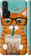 Чехол на Huawei Honor 20 Зеленоглазый кот в очках "4054c-1697-7105"