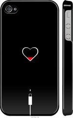 Чехол на iPhone 4s Подзарядка сердца "4274c-12-7105"