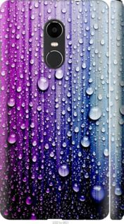 Чехол на Xiaomi Redmi Note 4X Капли воды "3351c-951-7105"