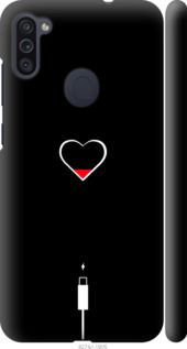 Чехол на Samsung Galaxy A11 A115F Подзарядка сердца "4274c-2012-7105"