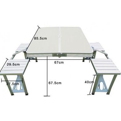 Туристический складной стол UTM трансформер для пикника на дюралюминиевой основе
